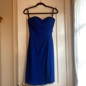 Bill Levkoff Royal Blue Cocktail/Bridesmaid Dress